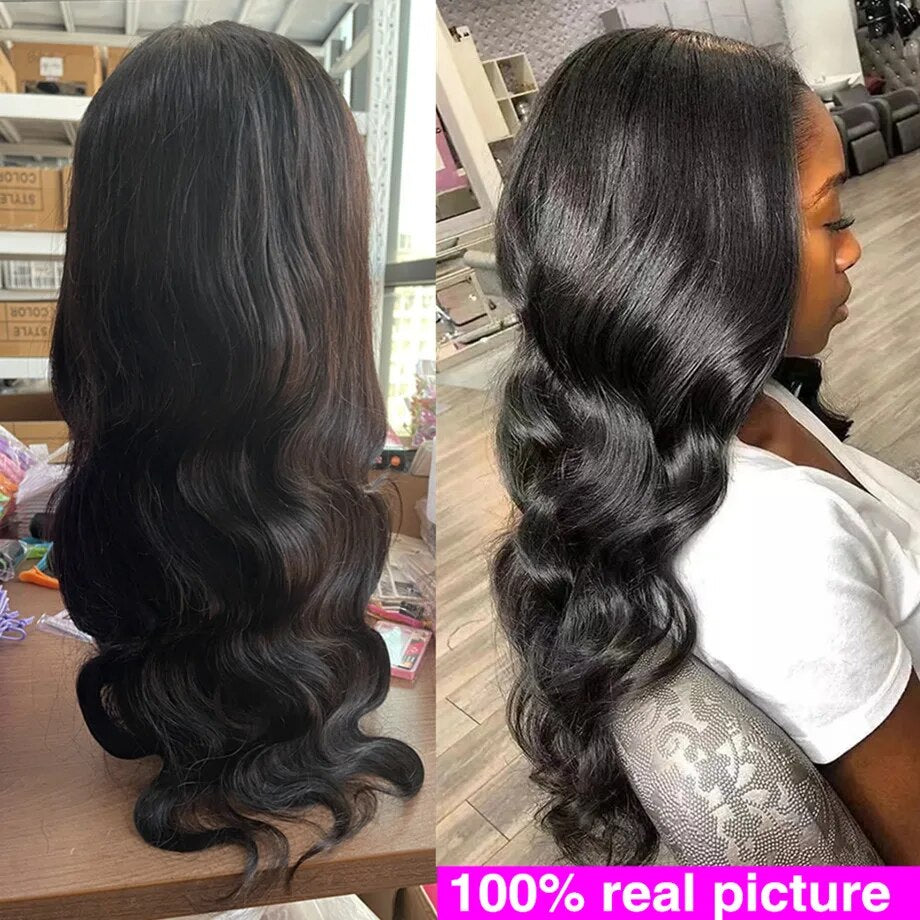 Body Wave Lace Front Wig 13X4 13X6 30 32 34 36 38 Inch 4X4 Lace Closure Wig Gluless Transparent Human Hair Lace Frontal Wig Sale